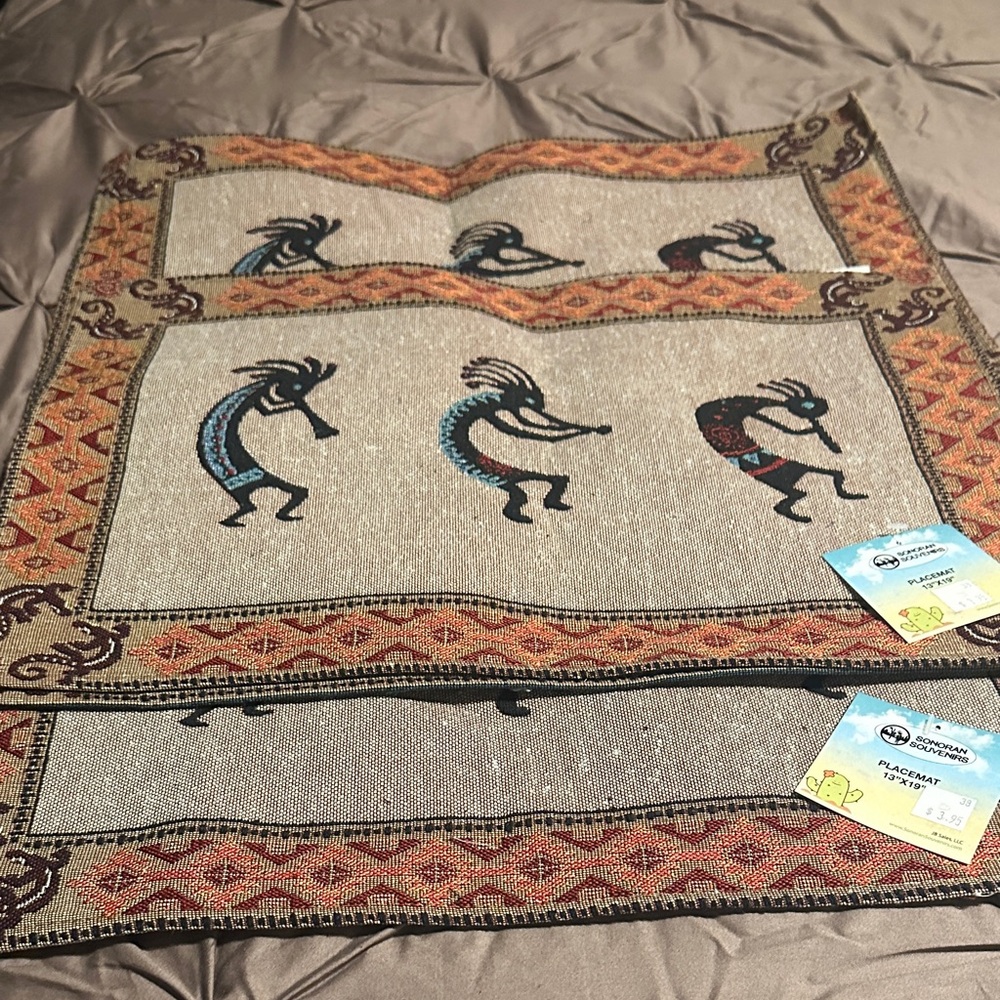 Southwestern Style Placemats with Kokopelli Design